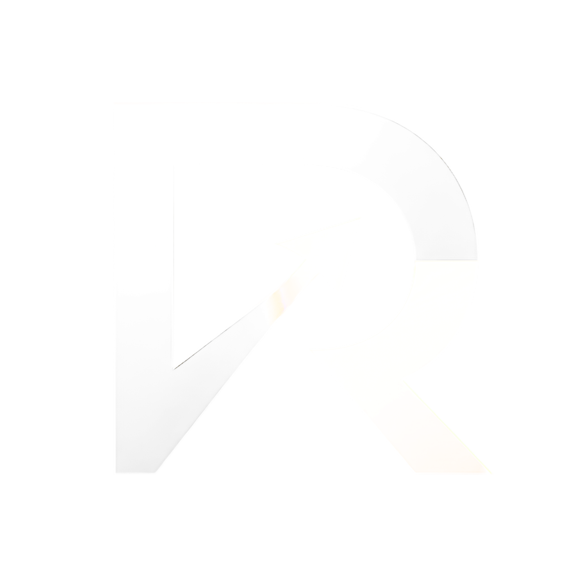 Deepak R Digital logo - DR monogram with upward arrow, representing a digital marketing consultant in Hyderabad